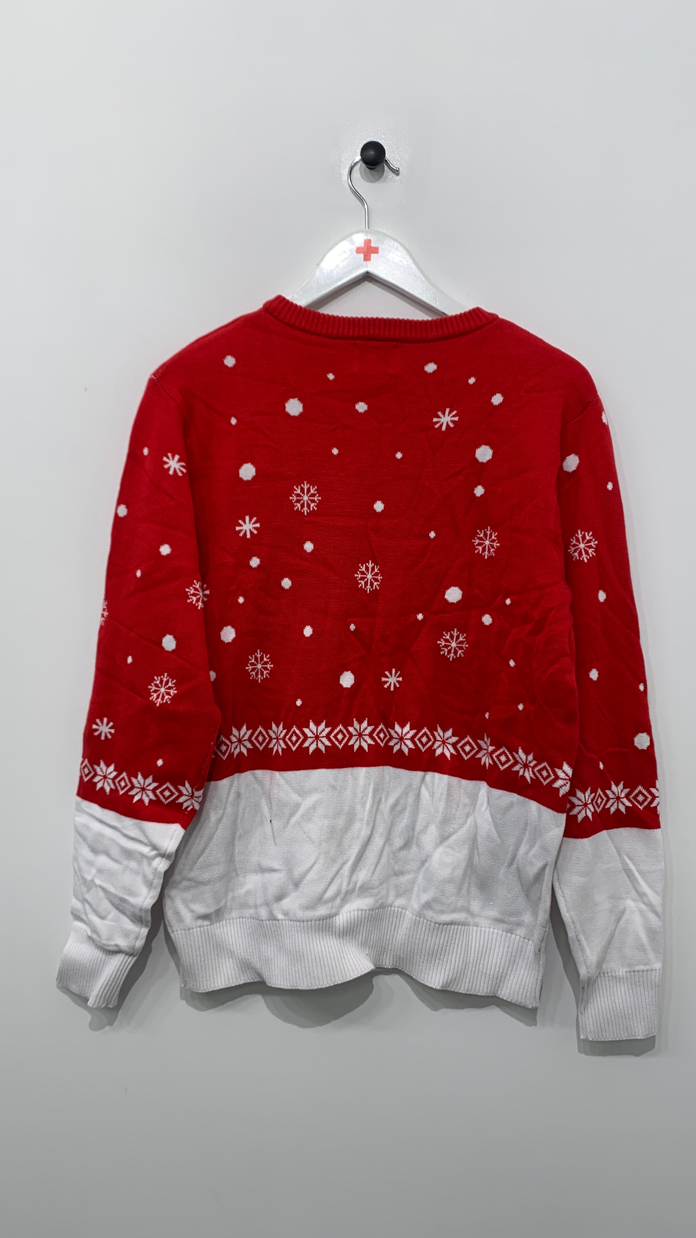 Julesweater med rensdyrmotiv (M)